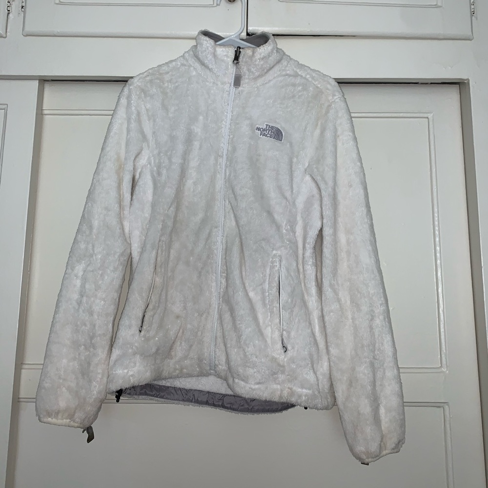 Fuzzy zip up jacket